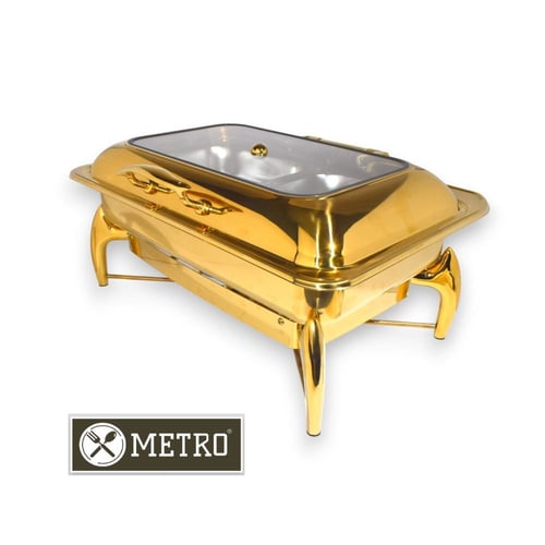 سخان بوفية هيدروليك 9 لتر ذهبي مستطيل