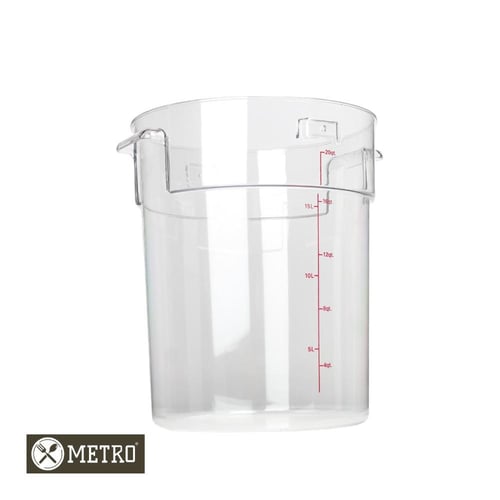 علب حقظ الاطعمة اكرلك مدور 2 لتر