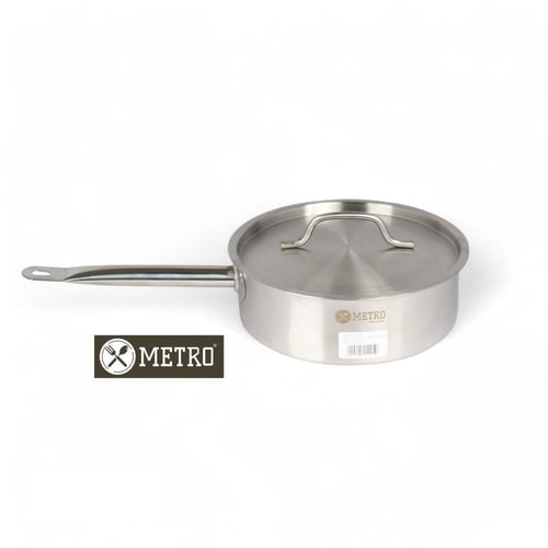 كسرولة ستيل ميترو مسطح 32/10.5 سم