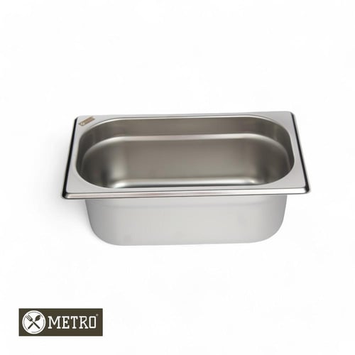 GN Pan Steel 1/4 حوض استيل 1/4 عمق 6.5 سم