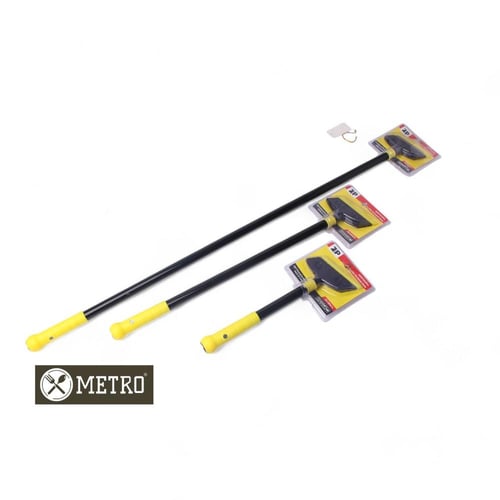 مشحاف بسكينة بعصي يد اصفر 30 سم