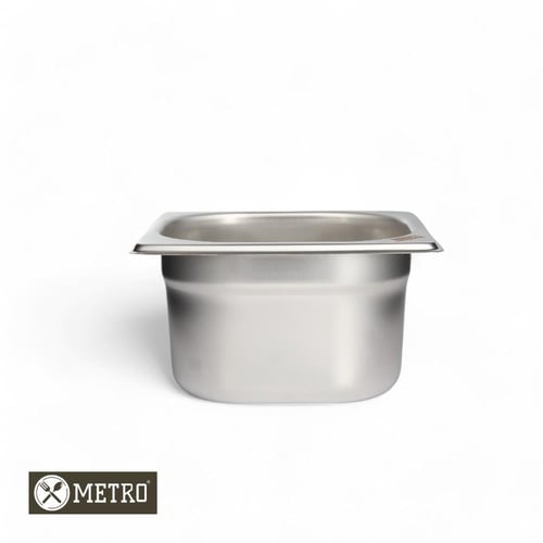 GN Pan Steel 1/6 حوض استيل 1/6 عمق 6.5 سم
