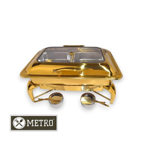 سخان بوفية هيدروليك 9 لتر ذهبي مستطيل