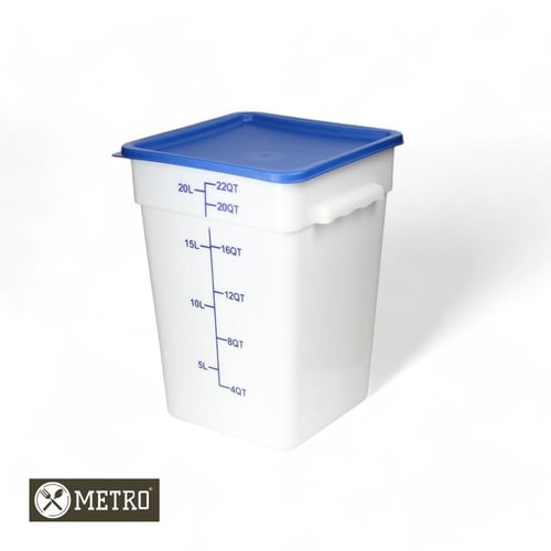 علب حقظ الاطعمة ابيض مربع 1.5 لتر