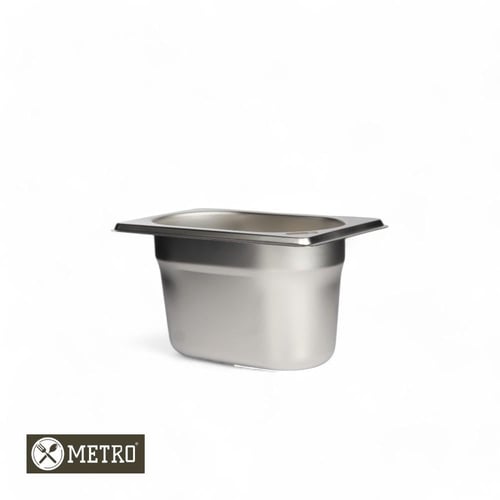GN Pan Steel 1/9 حوض استيل 1/9 عمق 6.5 سم