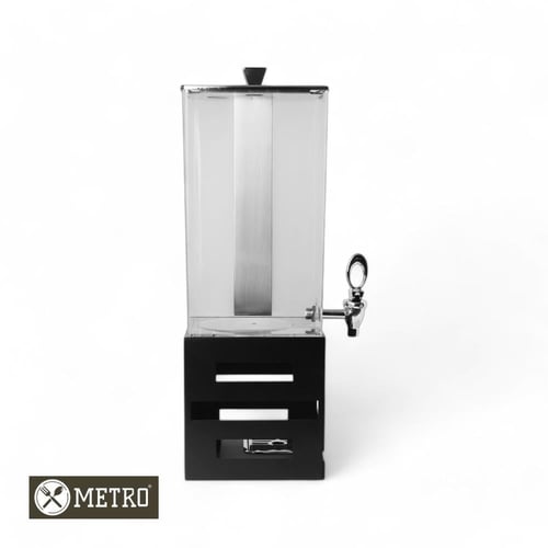 موزع عصير حوض مربع 15 لتر قاعدة اسود