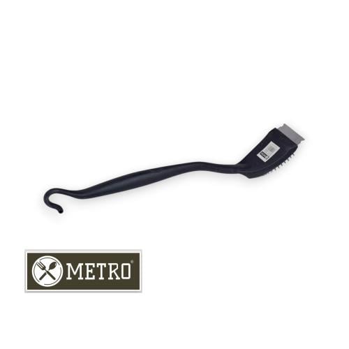 Black hand grill cleaning brush