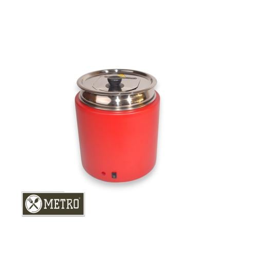 Red soup warmer