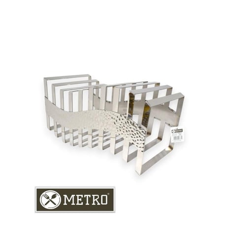 استاند بوفية شكل S حرف فضي