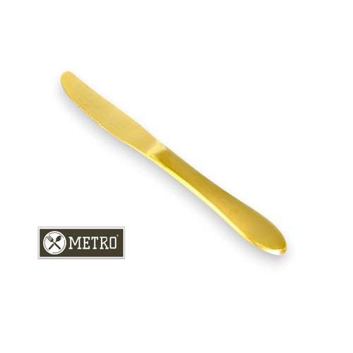 سكين استيل طاولة 23 سم ذهبي