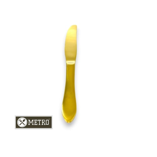 سكين استيل طاولة 23 سم ذهبي