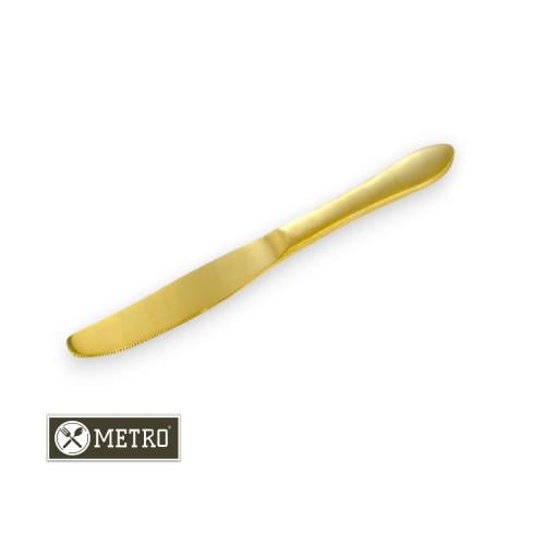 سكين استيل طاولة 23 سم ذهبي