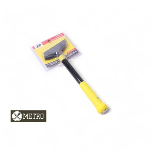 مشحاف بسكينة بعصي يد اصفر 30 سم