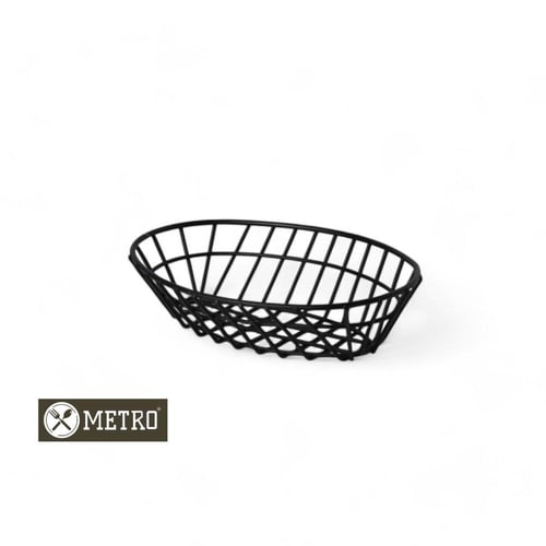 سلة خبز اسود بيضاوى 16*24 سم