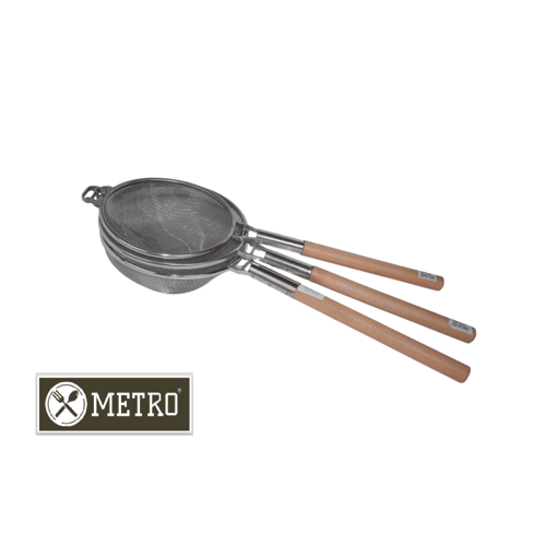 مصفاة كفكير استيل بيد خشب 26 سم