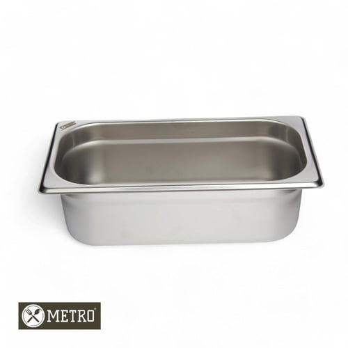 GN Pan Steel 1/3 حوض استيل 1/3 عمق 6.5 سم