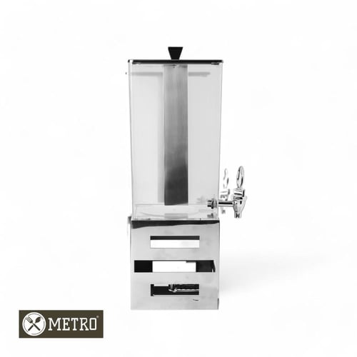 موزع عصير حوض مربع 15 لتر قاعدة استيل