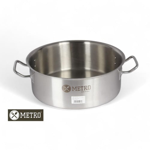 قدر ستانلس ستيل مترو مسطح 60/20 سم