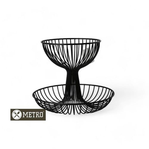 سلة فواكة دورين اسود تركي 30*25 سم