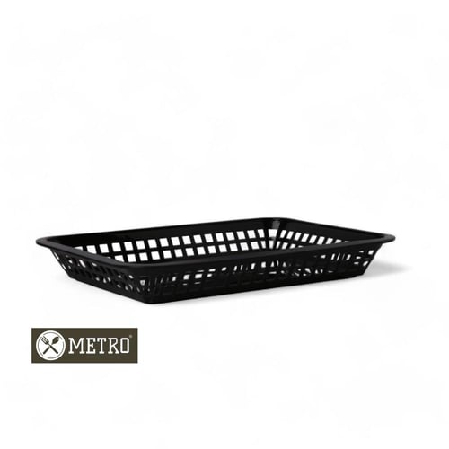 سلة بلاستك مستطيل اسود