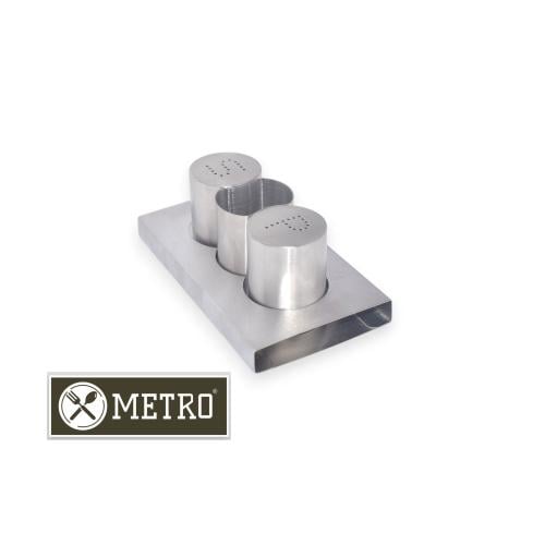 3-piece stainless steel table spice box set