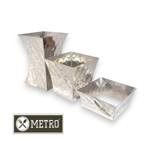 Silver steel buffet stand 24*24*10 cm