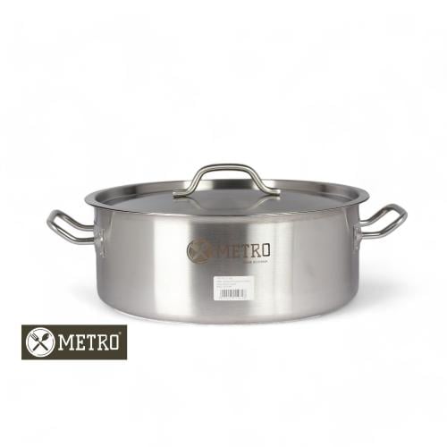 قدر ستانلس ستيل مترو مسطح 60/20 سم