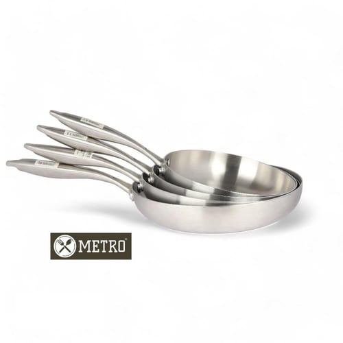 طاوة استيل ميترو 22 سم