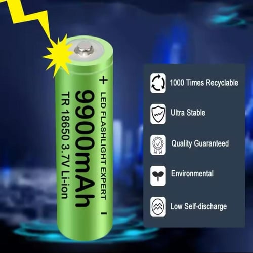 بطارية ليثيوم 18650 9900mAh 3.7V