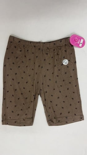 شورت نسائي قطن فسكوز بارد مشجر ( مطاط داخلي ) مودي...