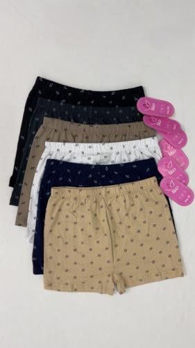 بوكسر قطن مشجر ( مطاط داخلي ) موديل 233