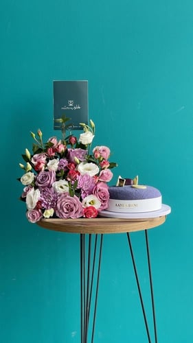 كيك اني وداني بو فلفت وورد