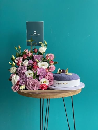 كيك اني وداني بو فلفت وورد