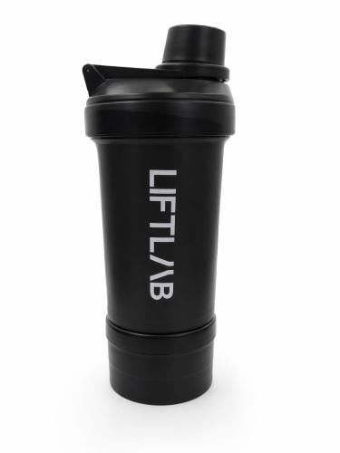 Protein shaker with storage