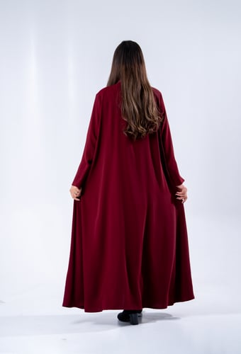 عباية بليزر بحبال ربط من المنتصف