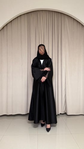 عباية مناسبات تفته جاكار لامعه مع اطرف تل فرنسي لا...