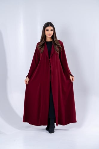 عباية بليزر بحبال ربط من المنتصف