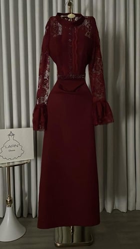 فستان طويل قطعتين