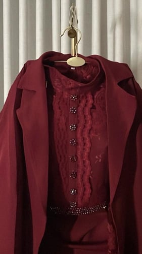 فستان طويل قطعتين