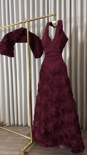 فستان شما برغندي