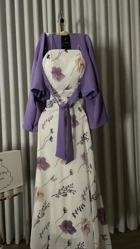 فستان نوران قطعتين