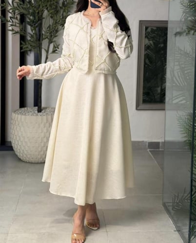 فستان افنان قطعتين