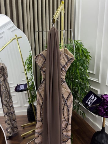 فستان قطعتين ماسك