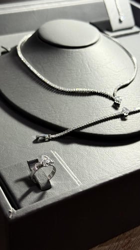 طقم اكسسوار ناعم زركون