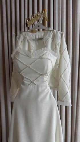 فستان افنان قطعتين