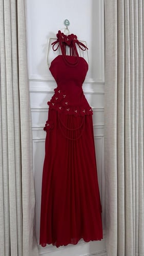 فستان سلوان احمر