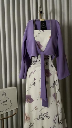 فستان نوران قطعتين