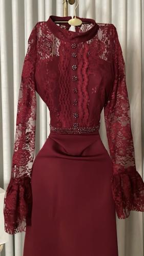 فستان طويل قطعتين