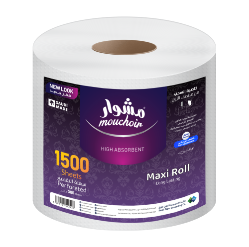 مشوار ماكسي رول 300 متر - 1500 ورقة - 1 رول 6x