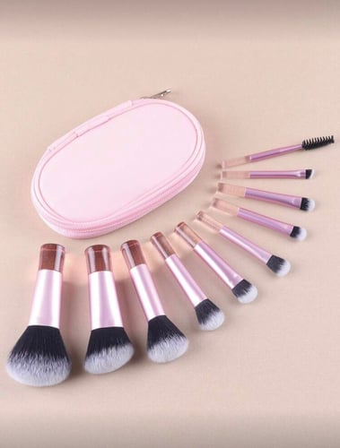 ميني فرش ميك أب – 10 قطع مع حقيبة